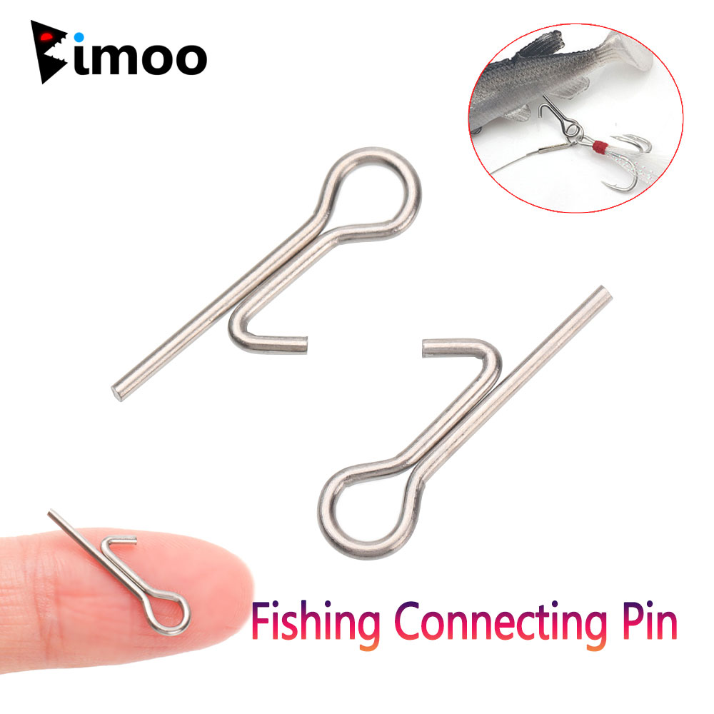 Fishing Lure Accessories - เข็มเกี่ยวเหยื่อตกปลาแบบมีหนาม 50/100 ชิ้น พร้อมเข็มยึดและตัวล็อค สำหรับติดตั้งเหยื่อปลอม อุปกรณ์ตกปลา