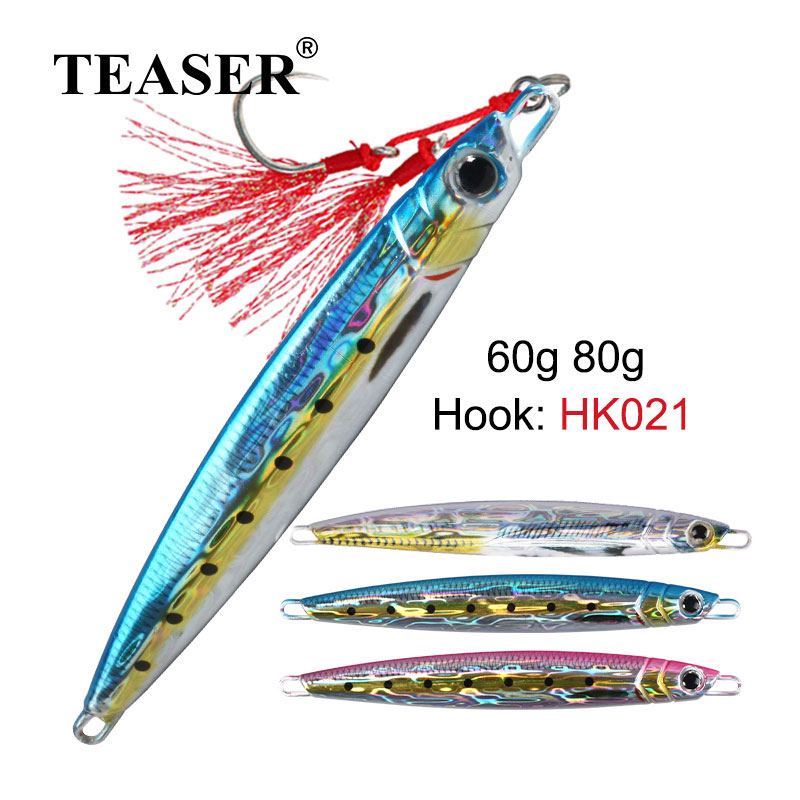 Fishing Lure Jerkbait - J94ทีเซอร์พิมพ์3D 60g 80g majorcraft jigpara ช้า