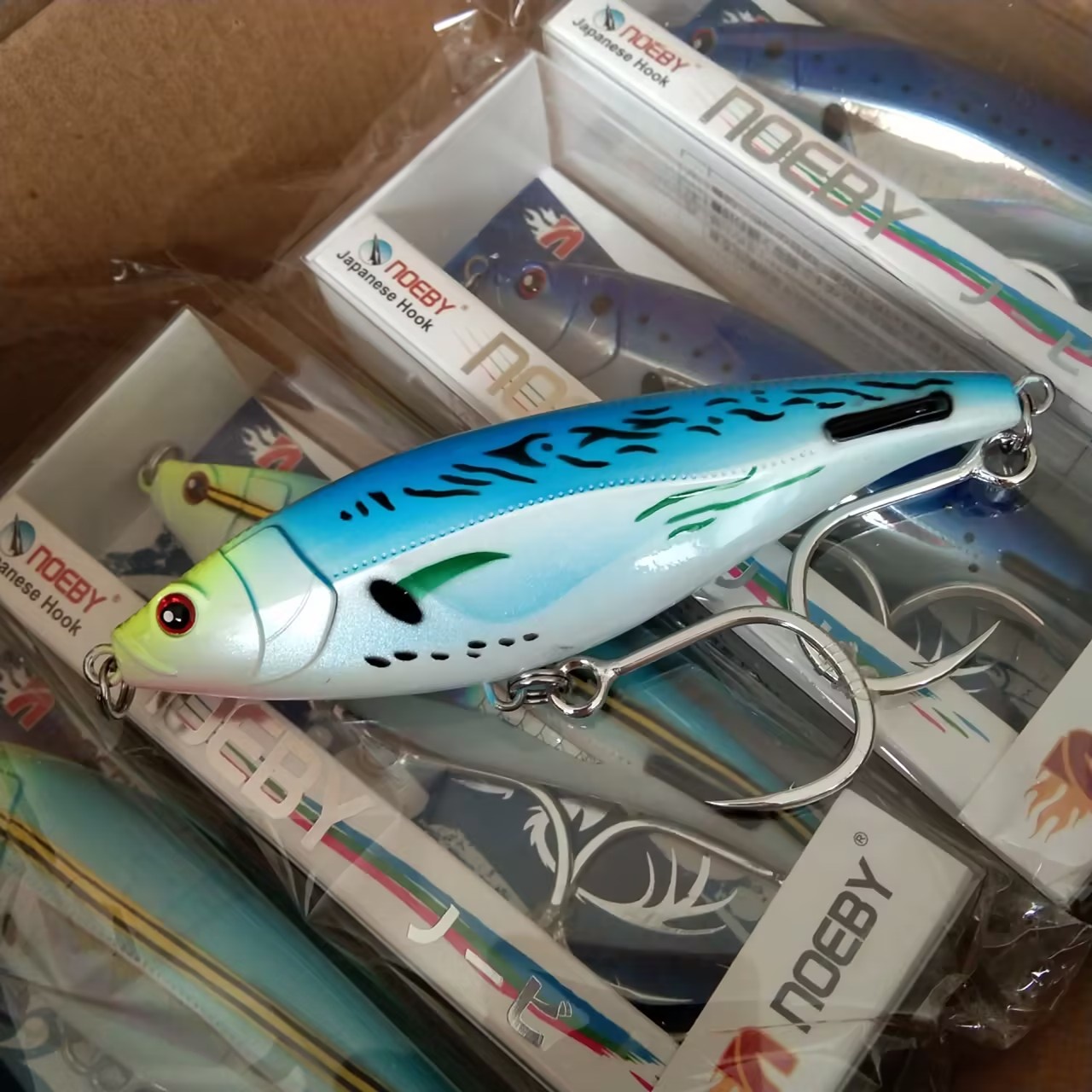Fishing Lure Buzzbait - เหยื่อปลอม NOEBY-Stickbait แบบจมน้ำ รูปทรงดินสอ สำหรับตกปลาแบบตีไกล เหยื่อแข็ง