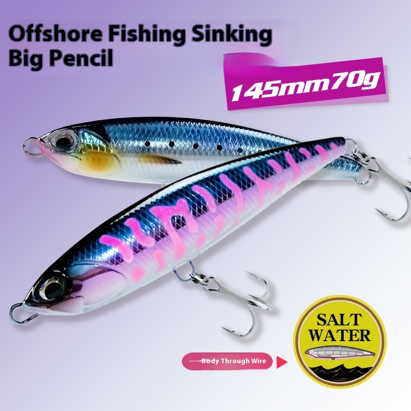 Fishing Lure Accessories - เหยื่อตกปลาแบบจมน้ำ ขนาด 145 มม./70 กรัม 1