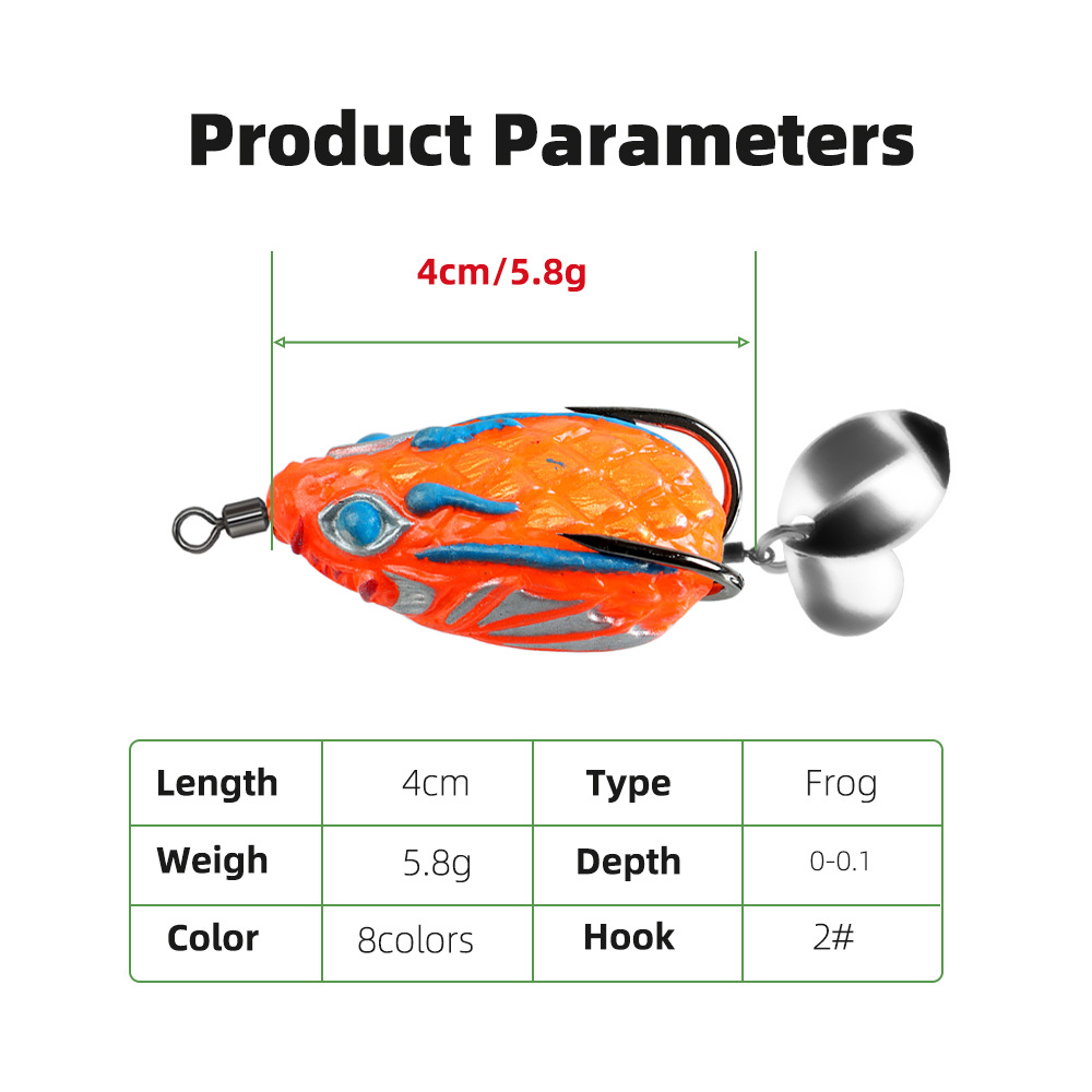 4ซม./5.8ก. 1ชิ้น/8ชิ้น กบยางสไ - Fishing Lure Blade Bait บทวิจารณ์และราคา