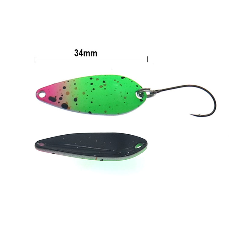 ช้อนตกปลา 4.3g 34mm UV สีสันปล - Fishing Lure Spoon บทวิจารณ์และราคา