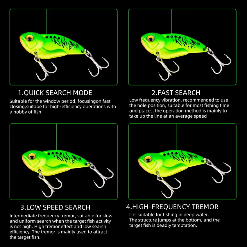 5Pcs โลหะ VIB ช้อนเหยื่อล่อปลา - Fishing Lure Spoon บทวิจารณ์และราคา