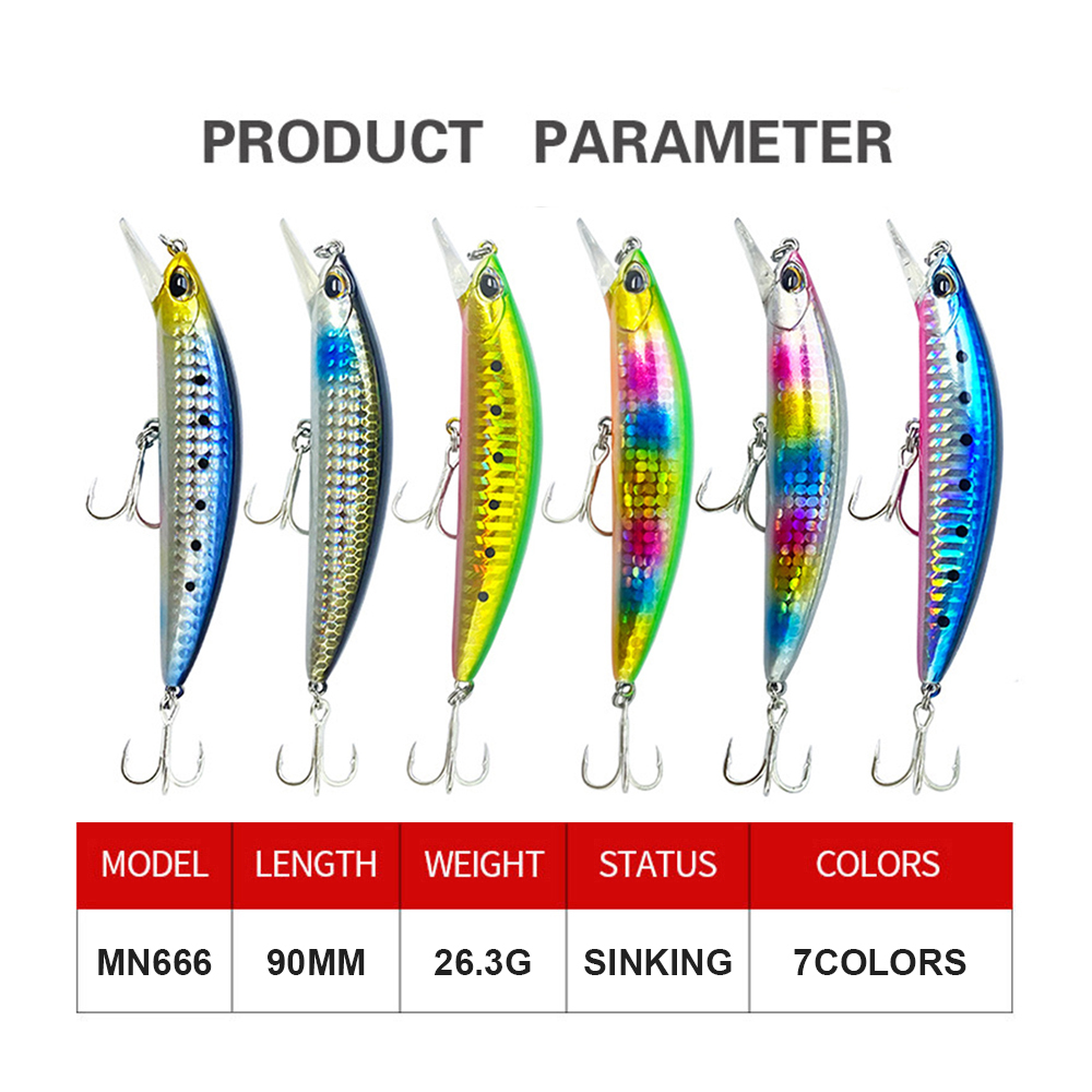 9 ซม.26.3g เหยื่อตกปลา Sinking - Fishing Lure Jerkbait บทวิจารณ์และราคา