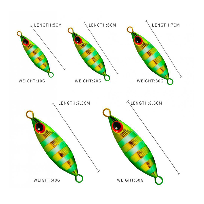 โลหะ Jig Lure Hard ประดิษฐ์ Bi - Fishing Lure Spoon บทวิจารณ์และราคา