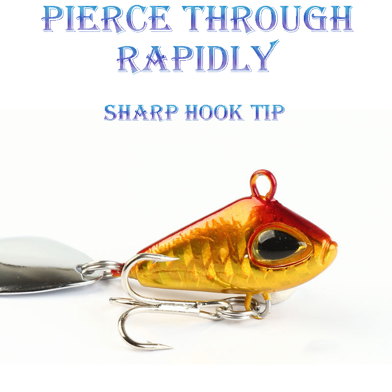 1 PC 6/11/18/22g VIB Crankbait - Fishing Lure Spinner บทวิจารณ์และราคา