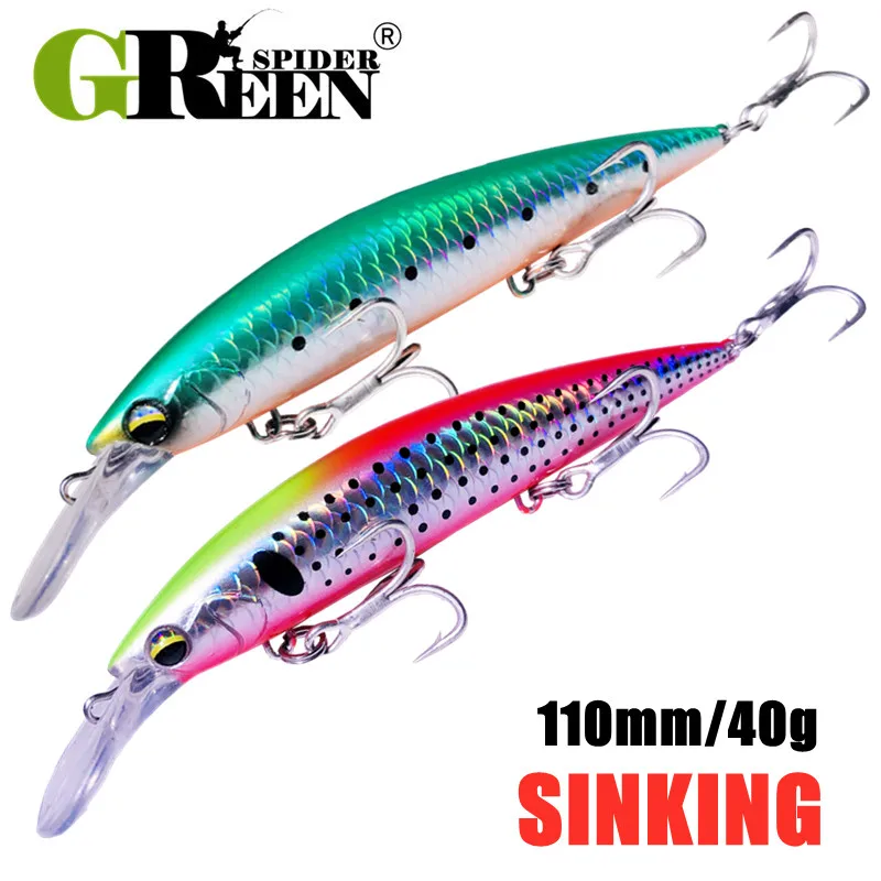 GREENSPIDER Heavy น้ําหนัก Min - Fishing Lure Jerkbait บทวิจารณ์และราคา
