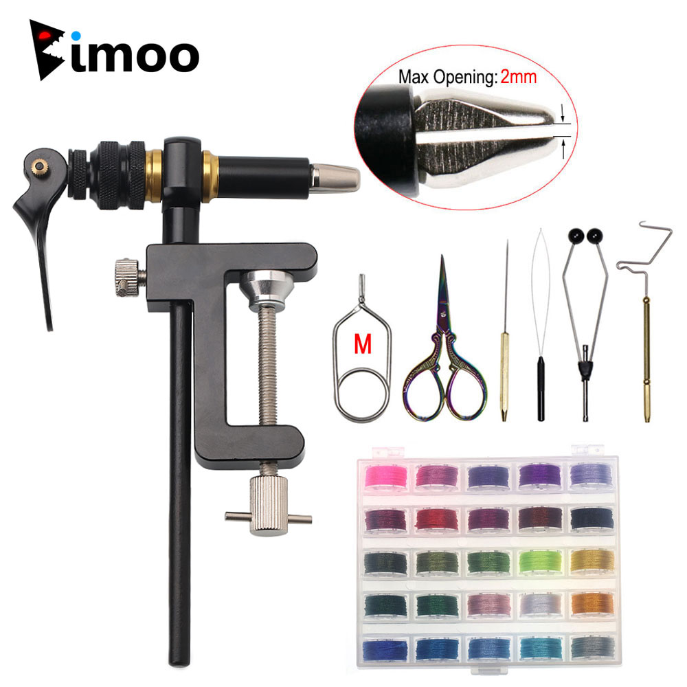 Bimoo 360 ° หมุน C-Clamp Fly T - Fishing Lure Making Kit บทวิจารณ์และราคา