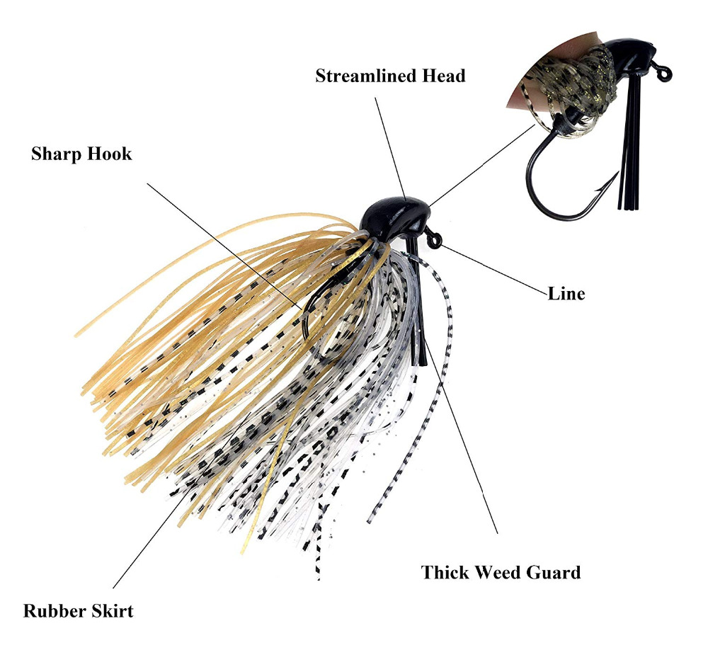 THKFISH 5pcs JIG เหยื่อตกปลาลว - Fishing Lure Buzzbait บทวิจารณ์และราคา