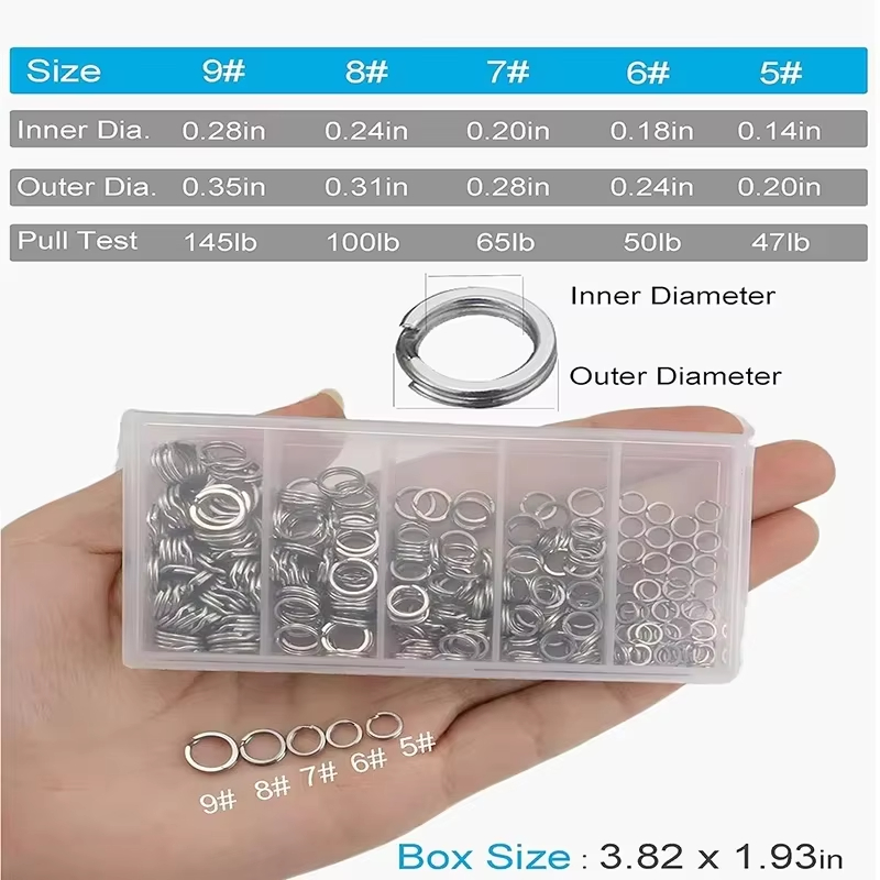 ห่วงเชื่อมต่อเหยื่อตกปลาสแตนเล - Fishing Lure Kit บทวิจารณ์และราคา