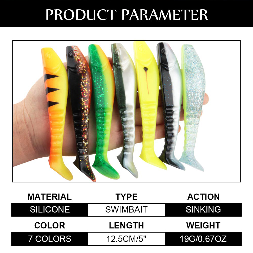 เหยื่อปลอม Spinpoler 5 นิ้ว แบ - Fishing Lure Swimbait บทวิจารณ์และราคา