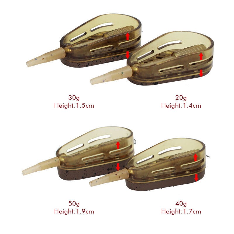 5 ชิ้นฝัง Feeder สําหรับตกปลาอ - Fishing Lure Kit บทวิจารณ์และราคา