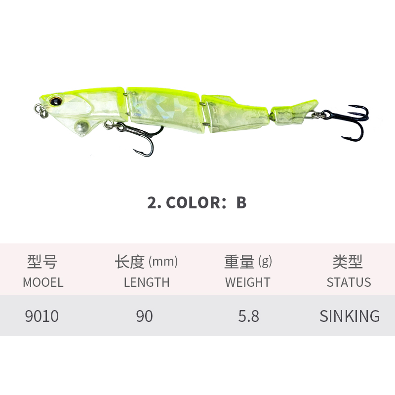 เหยื่อว่ายน้ำแบบมืออาชีพแบบต่อ - Fishing Lure Popper บทวิจารณ์และราคา